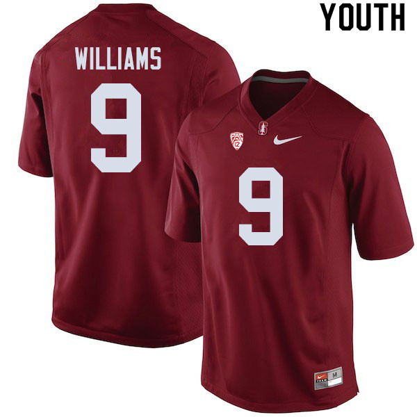 Youth #9 Noah Williams Stanford Cardinal College Football Jerseys Sale-Cardinal